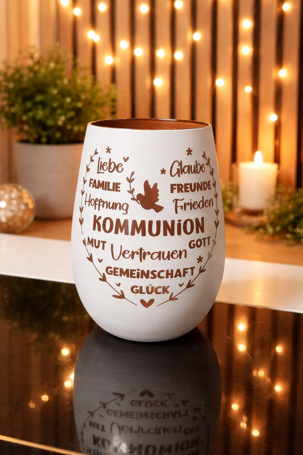 Deko Glas "Kommunion"